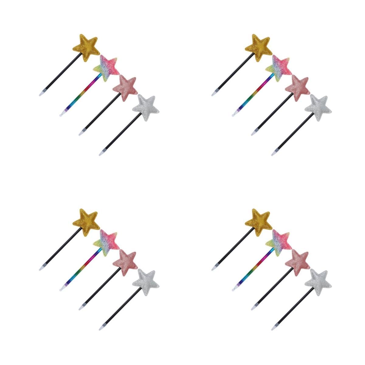 16 Pezzi Penne Stella Colorate per Adulti Penne Gel Nero per Scuola Ufficio e Feste Design Adorabile e Resistente Scrittura e Affidabile