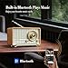 YOWGUIF AM FM Radio Classic Retro Wood Table Radio Bluetooth Speakers Radios Plug-in Wall with Rotary Knob Great for Home, Office
