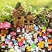 DIYDEC 80pcs Mini Resin Mushroom 80 Style Miniature Mushrooms Figures to Hide Small Tiny Resin Mushrooms Bulk for Dollhouse Decor Micro Fairy Garden Landscape Aquarium Tiny Party Favor Toys