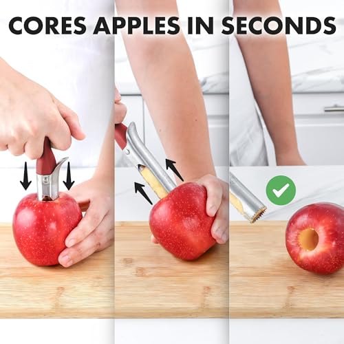 Zulay Kitchen Z-APL-CORER-OPN-SS-RED Premium Apple Corer Tool thumb #4