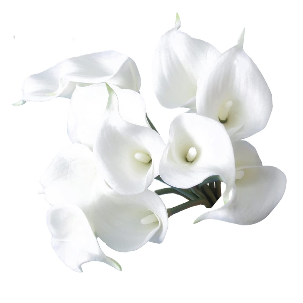 TOPBATHY STK Pu Calla künstliche blüten Artificial Flower kunstblumenstrauß blumenarrangement hausdeko Dekoration Blumenstrauß künstliche weiße Calla- künstliche