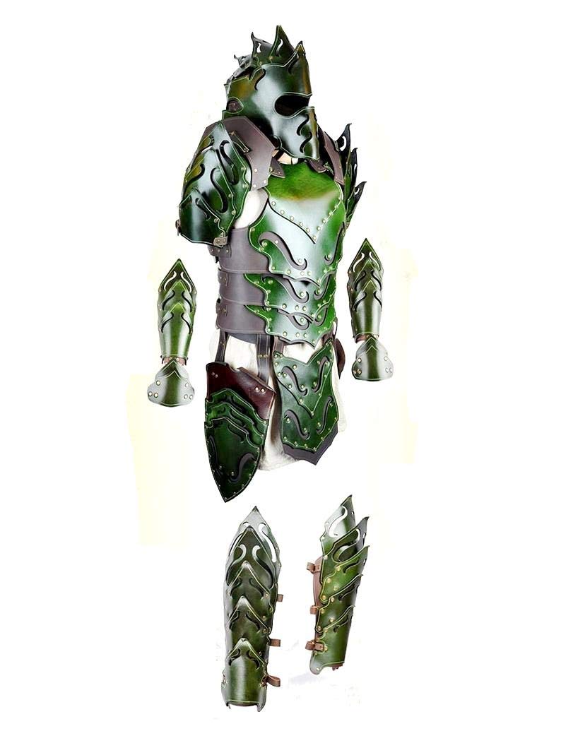 Nautical-Mart Woodland Full Armor - Leather Armor for LARP