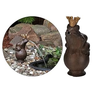 HI Waterfontein kikkerkoning metaal bruin
