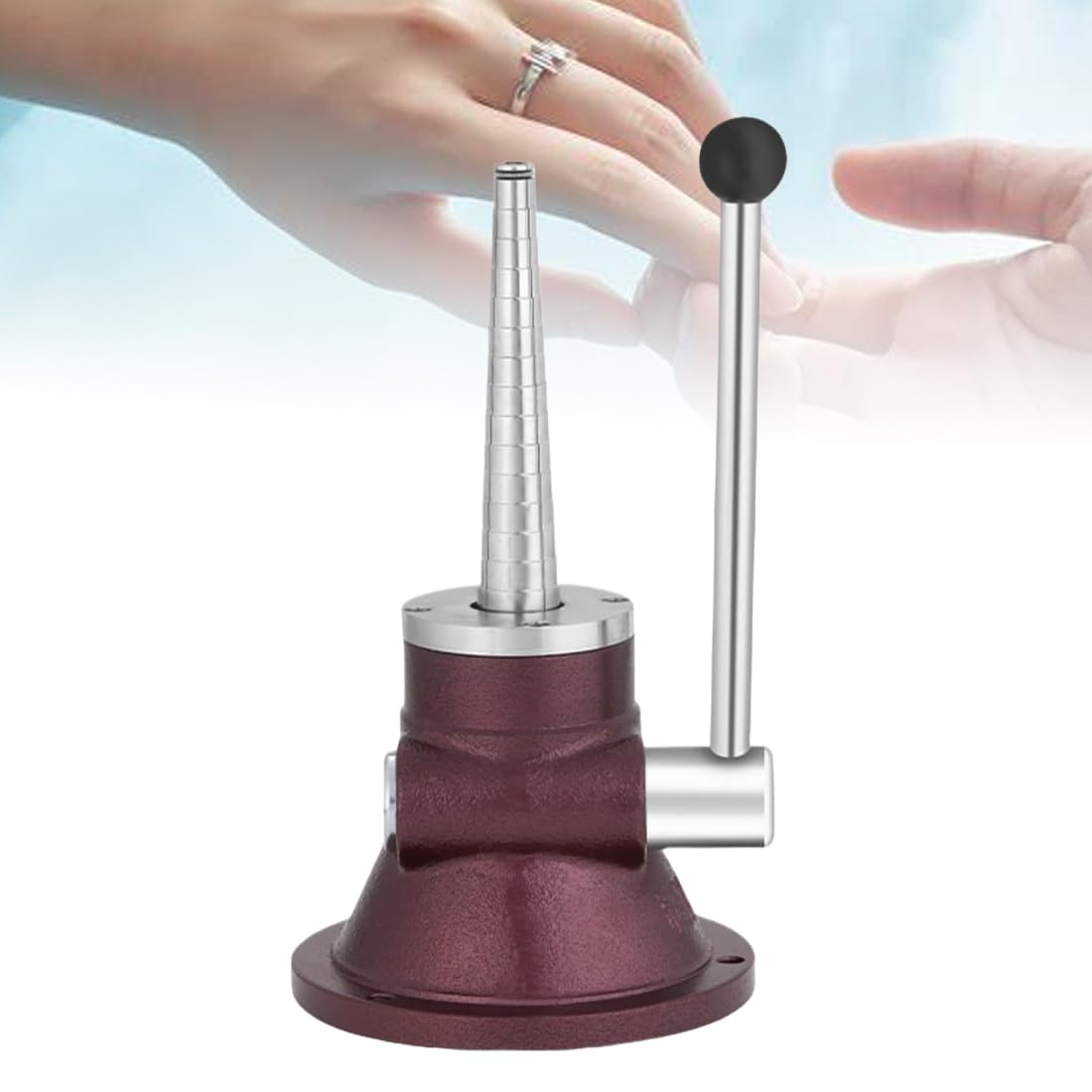 Ajustador de tamaño de anillo, ampliador de anillos de acero de aluminio, alta dureza y resistencia para reparación de joyas
