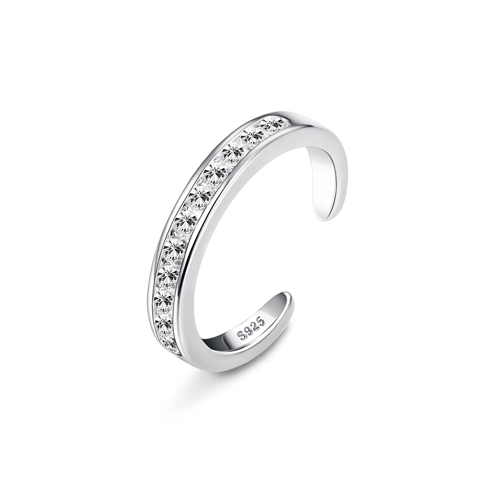 Bague D'Orteil Argent Sterling 925 Filigrane Style Bali - Réglable