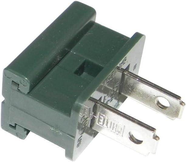 (25) Pack Male SPT1 - Dark Green, Polarized, Indoor/Outdoor, UL Listed, 8 Amps, 120V, Type A, Snap Plug, Male Zip Plug SPT-1