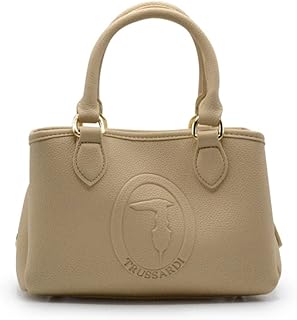 Borsa tote piccola Iris in similpelle stampa cervo gardenia 75B01098