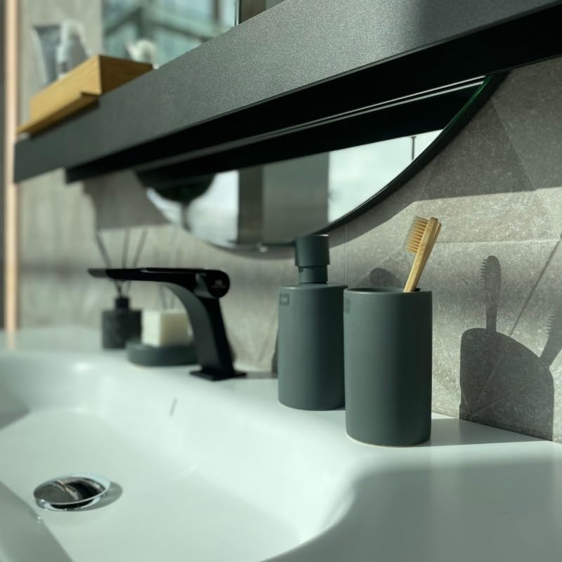 Yew Design - Matte Black Tandenborstelhouder voor Badkamer