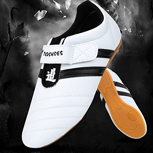 Taekwondo Shoes, Men Women Kids Martial Art Shoes Karate Kung Fu Tai Chi Shoes Comfortable Lightweight Taekwondo Training Sports Shoes (34)4