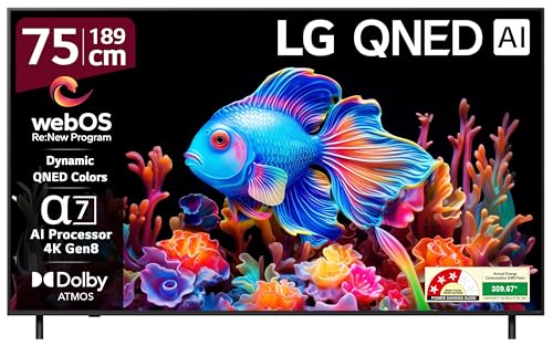 Image of LG 189 cm (75 Inches) QNED 8C Series 4K Ultra HD (3840 x 2160) Smart webOS QNED TV 75QNED8CA6A