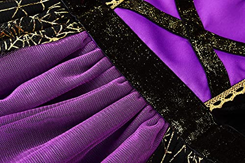 Relibeauty Girls Halloween Spider Witch Dress, 10-12/150 #TOP6