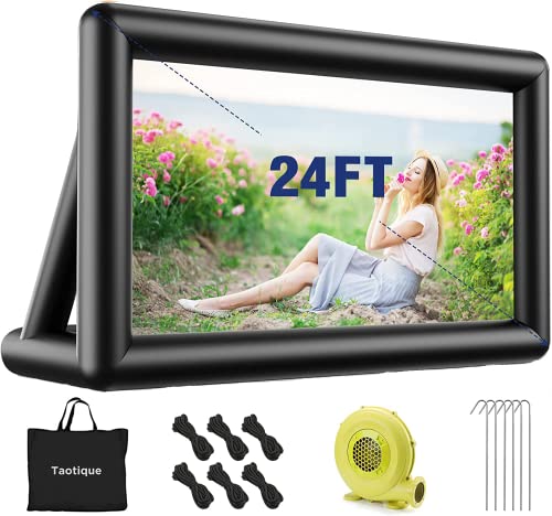 Outdoor Movie Screen, Taotique 24 Feet Inflatable Projector Screen