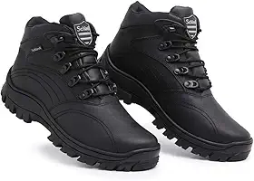 Bota Coturno Tático em Couro Legítimo para Segurança e/ou Esportes.