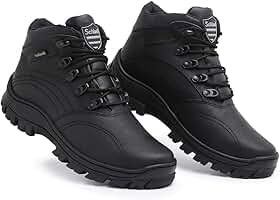 Bota Coturno Tático em Couro Legítimo para Segurança e/ou Esportes.