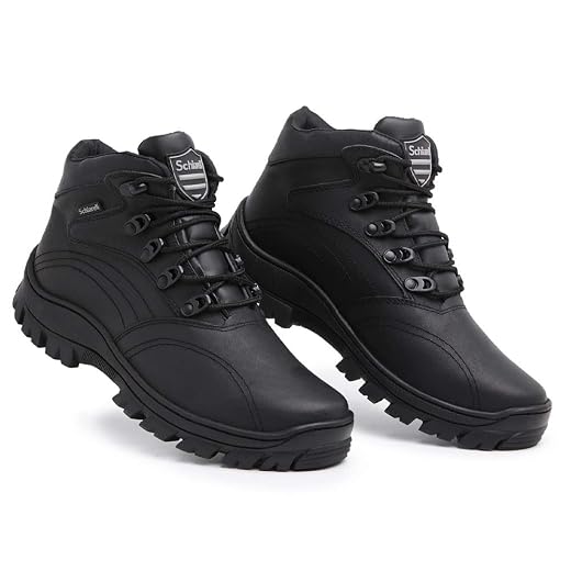 Bota Coturno Tático em Couro Legítimo para Segurança e/ou Esportes.