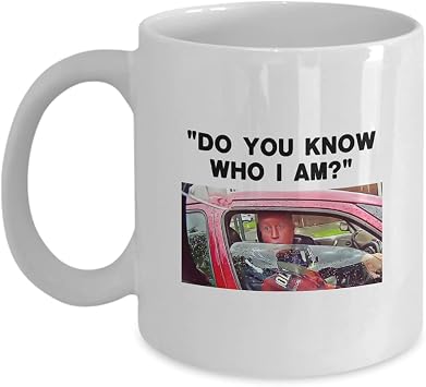 Quirky Printz Novelty Do You Know Who I Am? - Ronnie Pickering Funny Gift Slogan Mug SK454