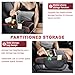 Car Armrest Storage Box for Mazda Cronos Xedos-6 Xedos-9 Eunos MS-8 AZ-1 Lantis Millenia, Center Console Organizer with Side Pocket, Ergonomic Memory Foam Armrest Cushion, Car Elbow Support Pad