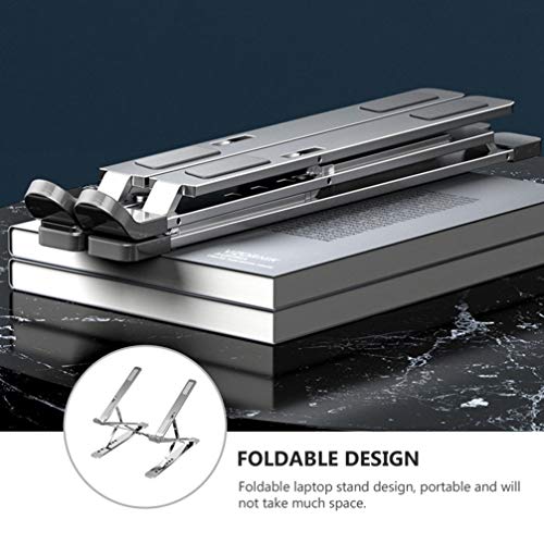 Lurrose Portáteis Laptop Stand Holder Dobrável Suporte de Montagem Titular da Área De Trabalho Do Co