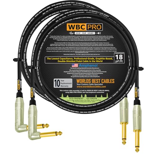 Patch câble d'instrument WBC-PRO-22 AWG idéal pour configurer votre pedalboard