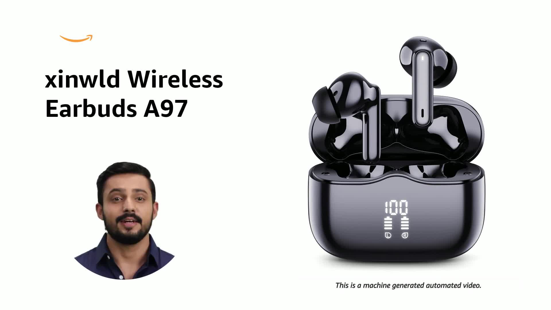 xinwld Wireless Earbuds, Bluetooth 5.3, Black, In-Ear, Wireless