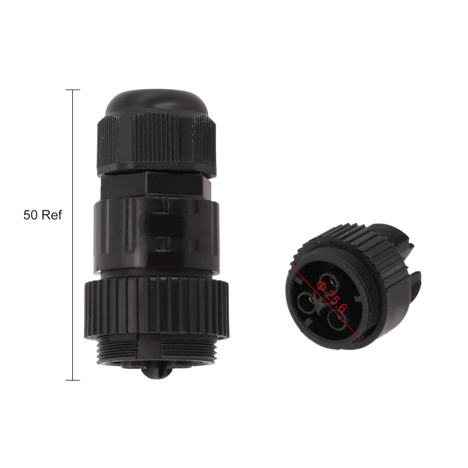 Connettore CA solare per microinverter APSystems EZ1 EZ1-M, 17,5 A IP68, impermeabile, resistente ai raggi UV, gamma di funzionamento da -40 °C a 85 °C