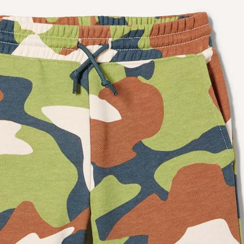 Image of Amazon Essentials Boys and Toddlers' French Terry Hoodie and Shorts Set with Kangaroo Pocket