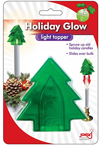 Image of Jokari Holiday Themed Clip on Window Candle Toppers for Electric