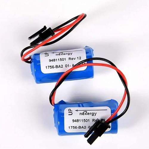 Miniatura 6 de XIAOXX (100 unidades) 3.0V 1756-BA2 1800mAh PLC batería de repuesto para Allen Bradley 1756-BA2 BR23A-AB 1745-B1