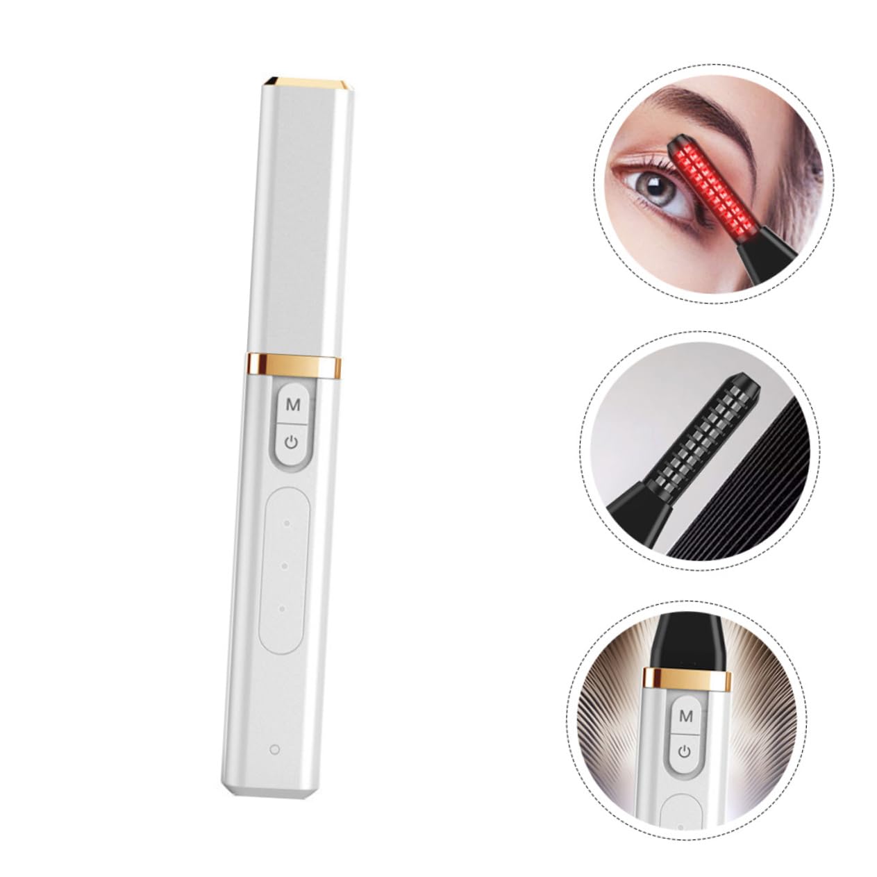Beavorty 3stücke Usb Wiederaufladbarer Elektrischer Wimpernformer Mit Heizfunktion Tragbarer Wimpernwickler Für Geformte Wimpern Für Unterwegs Für