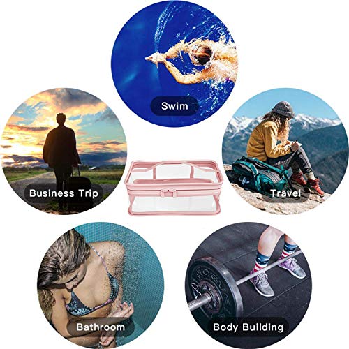 Makeup Bag Zipper Waterproof Portable Travel Storage Pouch 2 Pcs #TOP6