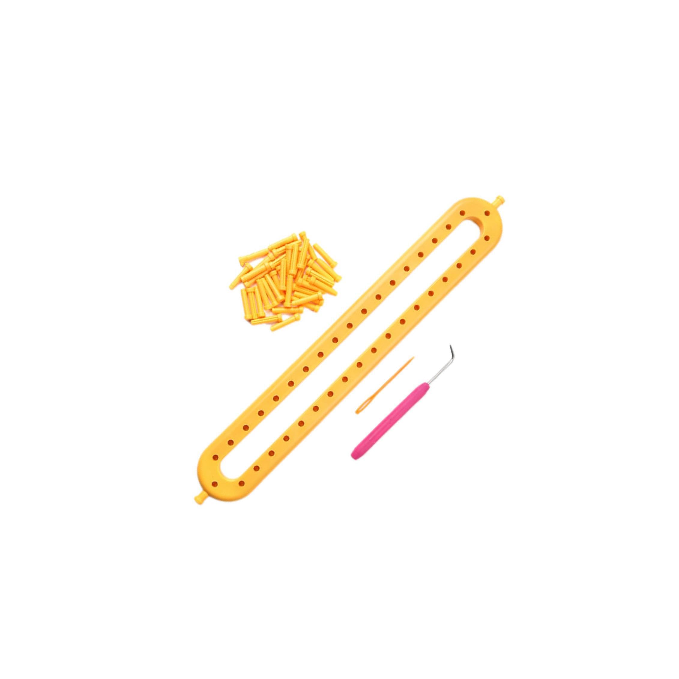 KIXZSAZ Practical Weaving Tools Kit Beginners Knitting Crochet Looms Shawl Stitch Set MaterialThe Knitting Looms are Made of ABS Plastic Set Weaving Tools DIY