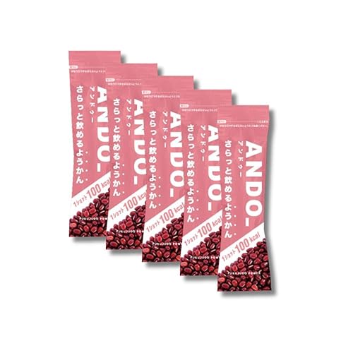 [ 福壽堂秀信 公式 ] ANDO_ (アンドゥー) 無塩5本 エネルギー補給 羊羹 飲めるようかん 補給食 栄養補給 マラソン 登山 ハイキング