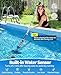 PoolLeader Poolsauger Akku Handsauger, 60L/Min Poolsauger Bodensauger, 2.13M Kabelloser Pool Staubsauger mit Wassersensor & 2 Abnehmbare Reinigungsköpfe, Poolreiniger Bodensauger Laufzeit bis zu 90min