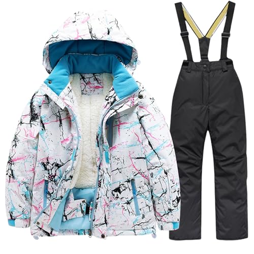 Betadog Girls Boys 2 Piece Snowsuits Overalls Ski Suits Coats Jackets Jumpsuits for Winter 2T-5T Baby Snowsuit2