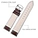 SONGDU Quick Release Leather Watch Band, Full Grain Genuine Leather Replacement Watch Strap with Stainless Metal Buckle Clasp 16mm, 18mm, 20mm, 22mm, 24mm (20mm, Brown)