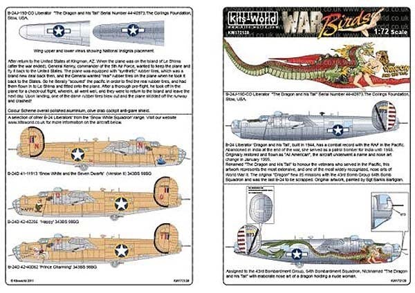 Amazon | Kits-World(172128)1/72 Consolidated B-24J Liberator