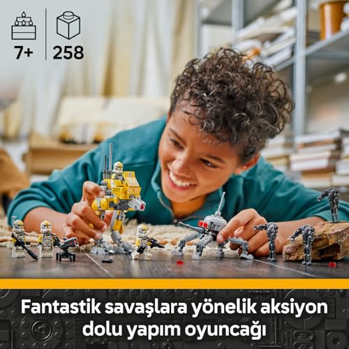 LEGO Star Wars 327. Star Corps Klon Trooper Savaş Paketi 75431 – 7 Yaş ve Üzeri Çocuklar için Yaratıcı Oyun Deneyimi Sunan Askeri Araç ve Silah İçeren Model Oyuncak Yapım Seti (258 Parça)
