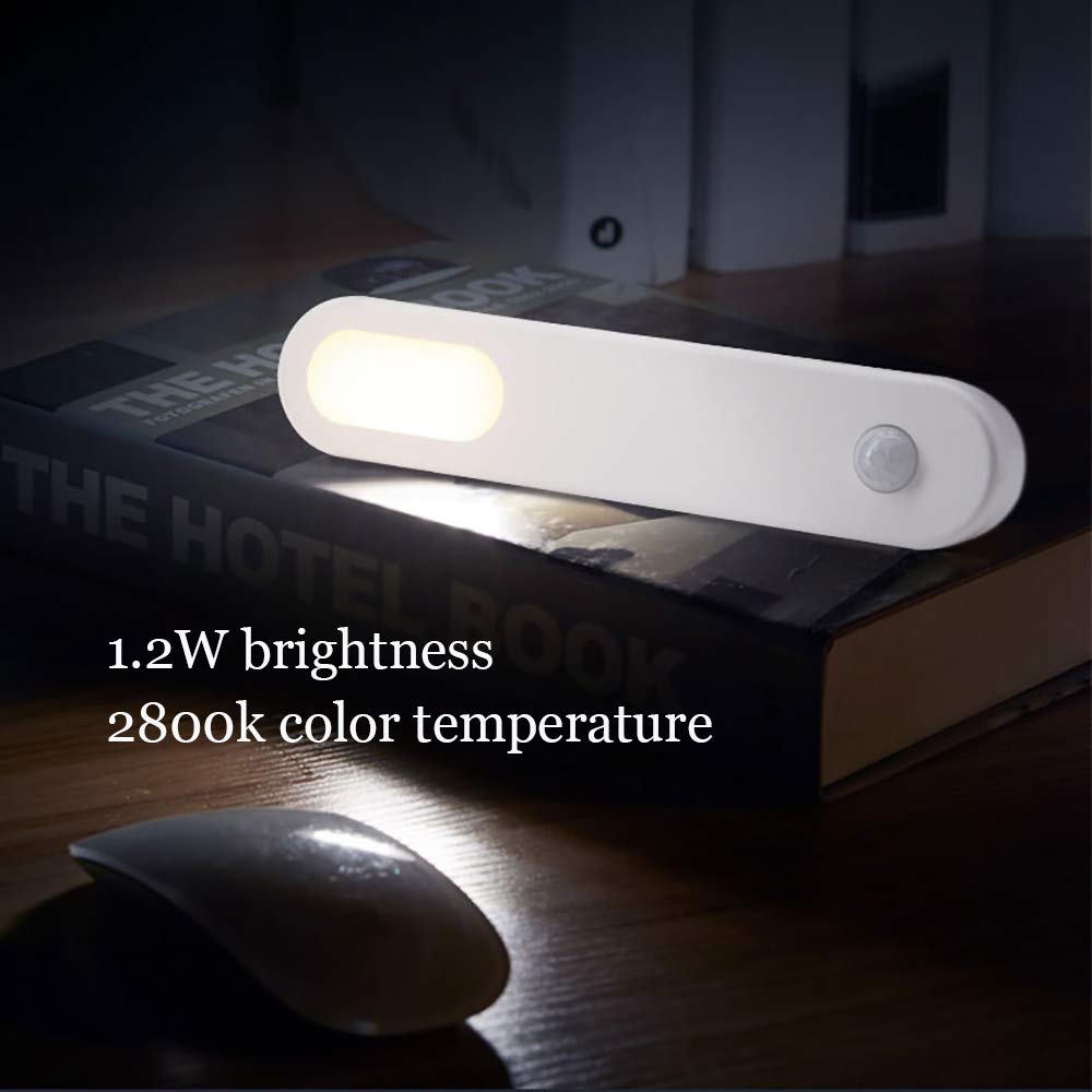 Sensore di Luce, la Luce di Notte Portable LED, 1.2W luminosità, della Temperatura 2800K a Colori, USB, 2 modalità di Illuminazione, Magnetico, Risparmio energetico (3 Pack),Rosa
