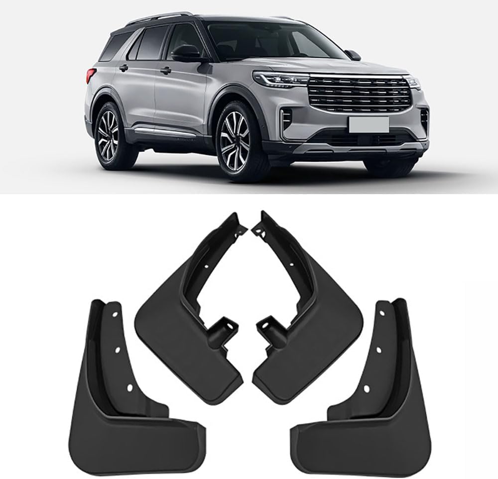 WeiYH No Drill Mud Flaps for Car Front Rear Wheel for Ford Explorer 2023
