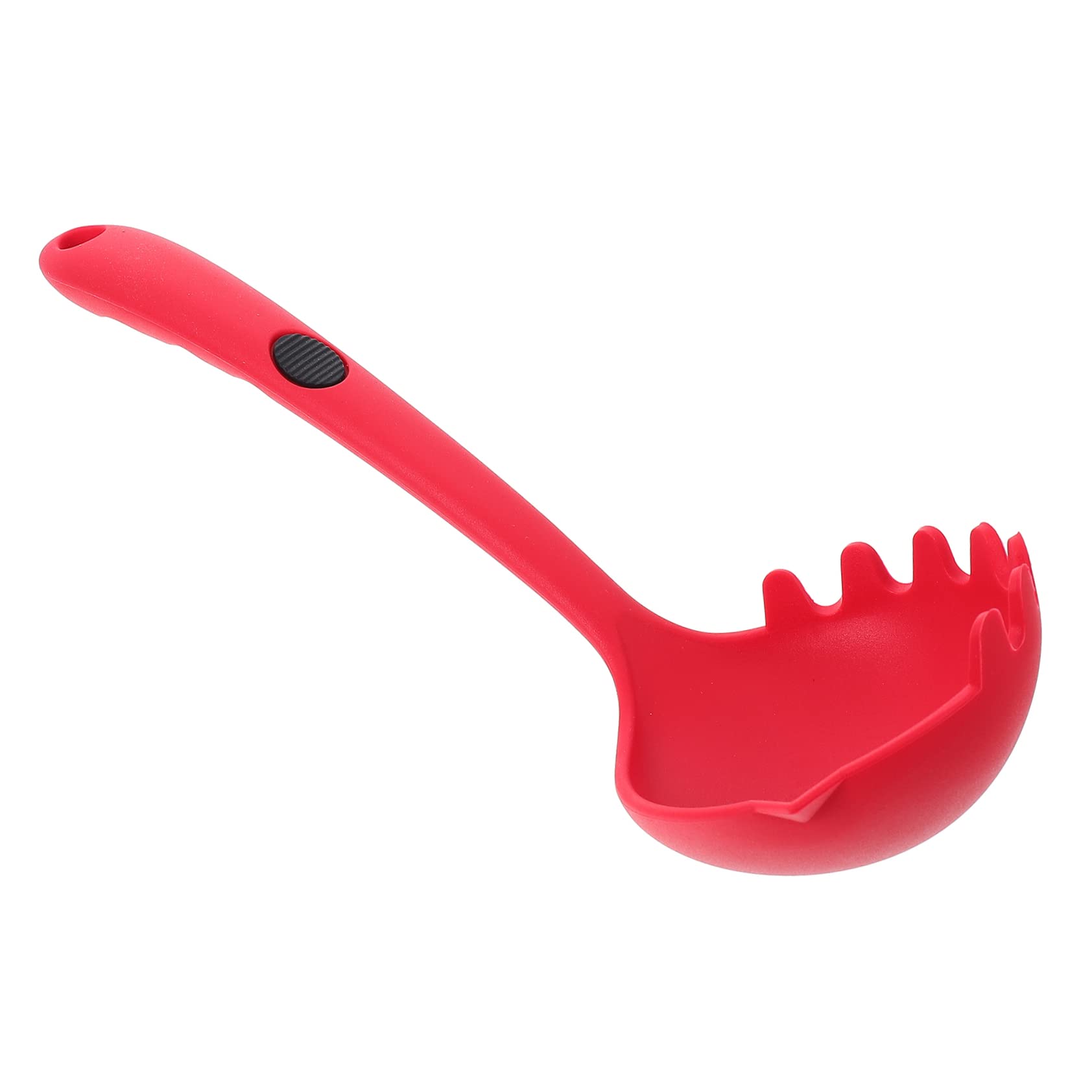 Cabilock Cuchara De Fideos Cuchara Sopera De Silicona Cuchara De Harina Cuchara Para Servir Espaguetis Agujero De La Cuchara De Pasta Cuchara De Filtro Gel De Sílice Grado De Comida