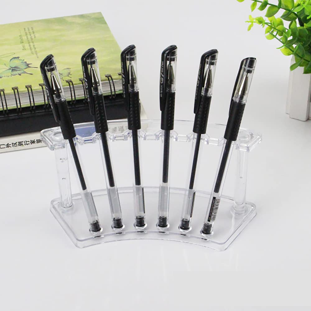 Porte-stylos En Acrylique Transparent - Présentoir Pour 30 Stylos - Organisateur De Bureau Stable - 26 X 10 X 18 Cm