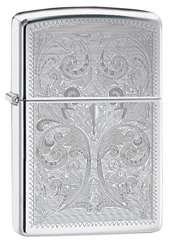 Zippo Custom Lighter: Ornate Design Engraved - High Polish Chrome 78498