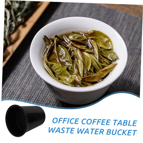 Caneca rectangular para residuos de té sin tapa color negro miniatura 7