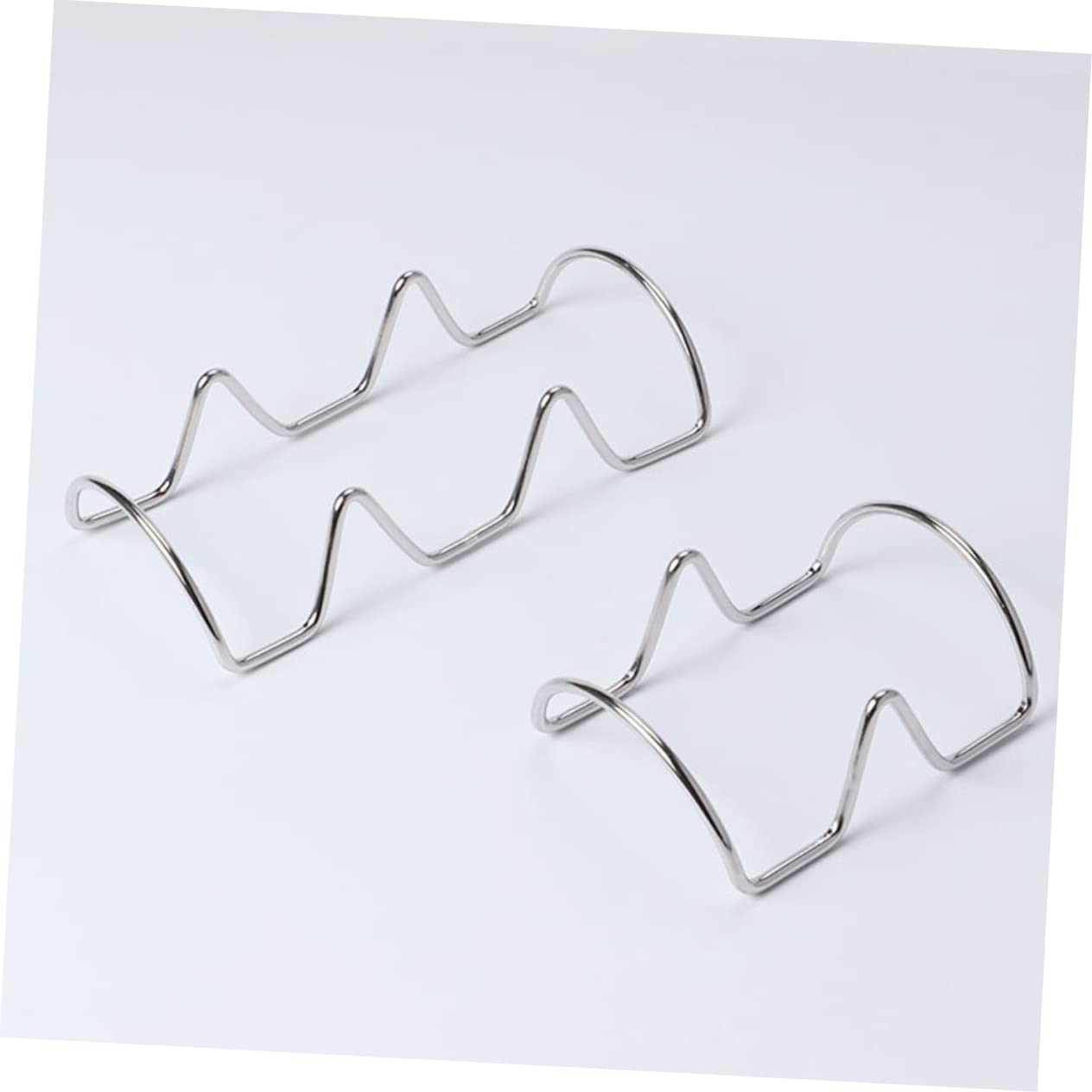 GRIRIW 2pcs Mexican Pancake Rack Maquina Para Tortillas Prensa Para Tortillas Taco Shell Baking Rack Comal Para Tacos Taco Tortillas Taco Stands Taco Rack Soft and Hard Taco Shells Silver