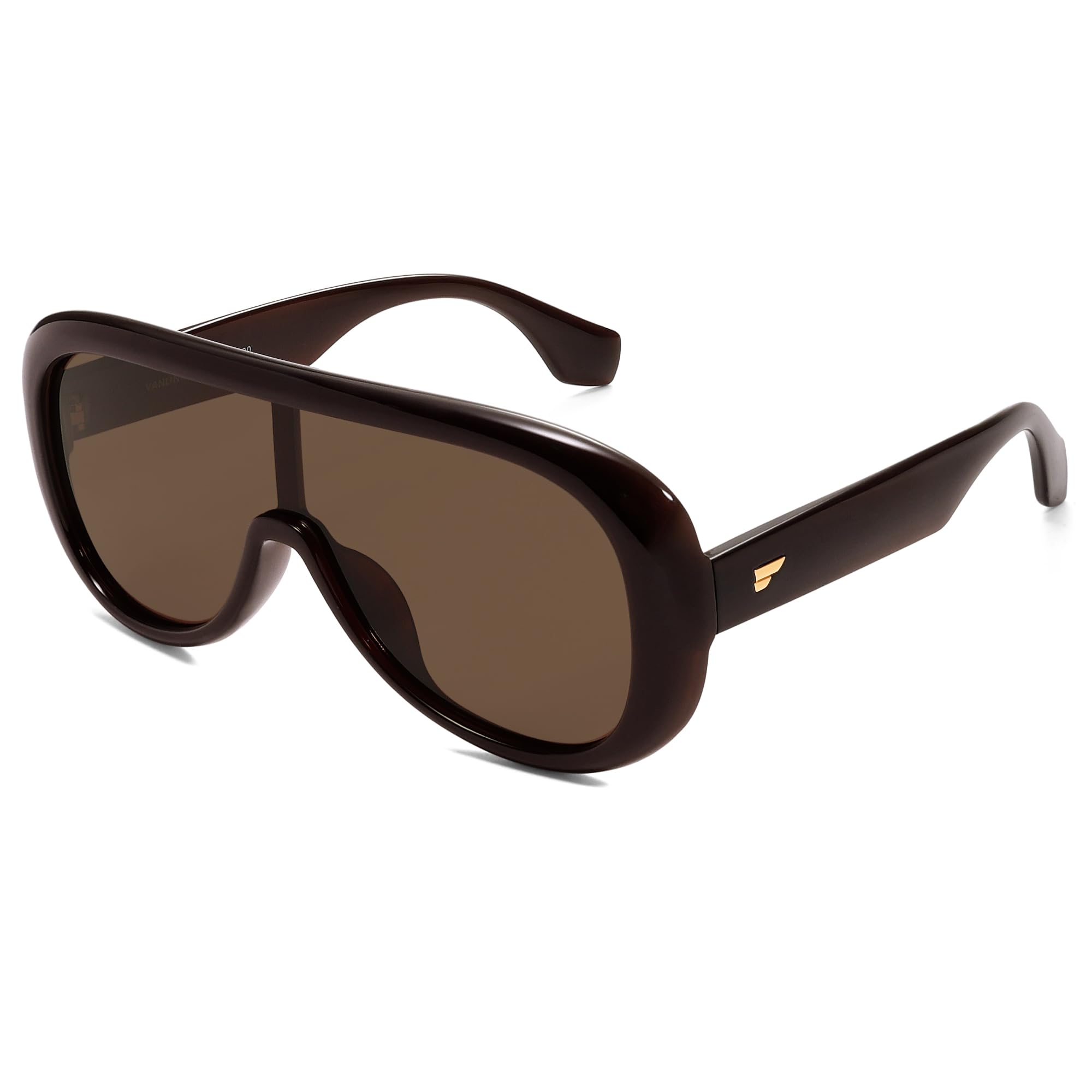 Oversized Aviator Square Sunglasses Womens Men Trendy One-Piece Polarized Lens Retro Futuristic Mask Shades VL9888-image-23
