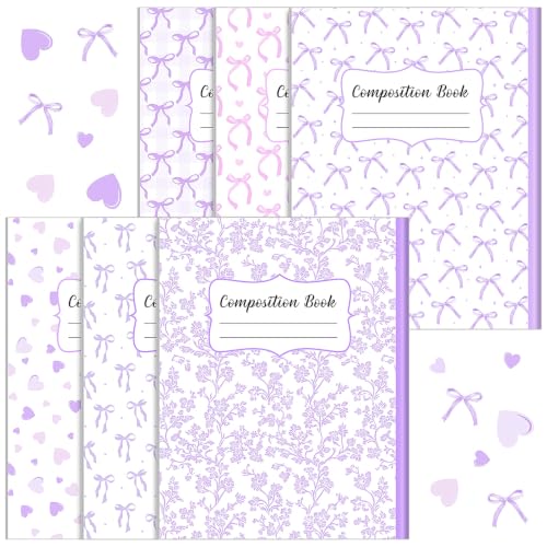 Cuadernos para zurdos el regalo estético ideal para adolescentes pack de 6 diarios de 7x9 pulgadas