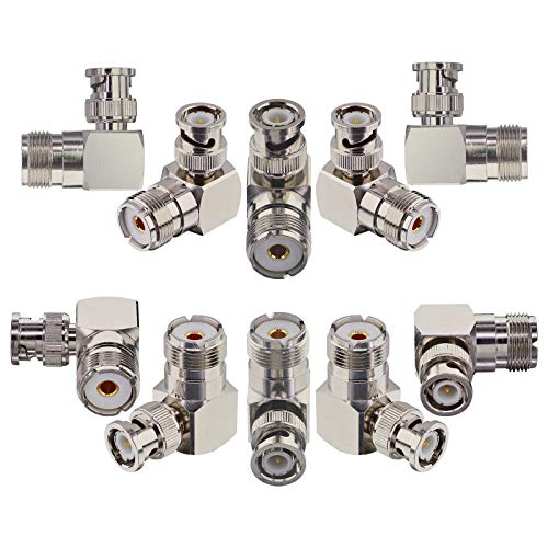 5 Pack L-Shaped Right Angle BNC Male To Female Adapter Connectors For CCTV DVR - 503438 - View #6