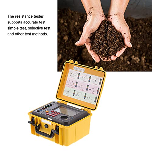 Image of ETCR3200C Earth Ground Tester Soil Resistivity Tester with Rechargeable Lithium Battery for Ground Measurement