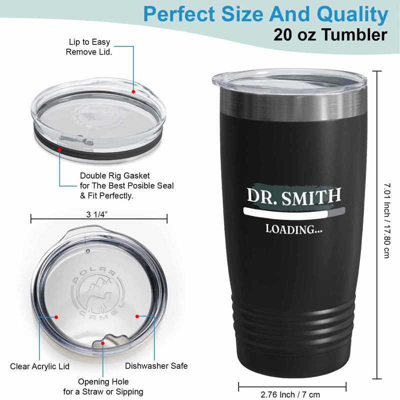 Pharmacist Black Edition Viking Tumbler 20oz - Doctor Personalitation B - Nurse Doctor Chemist Pharmacy Technician Patient Practicioner Laboratory Research Technologist