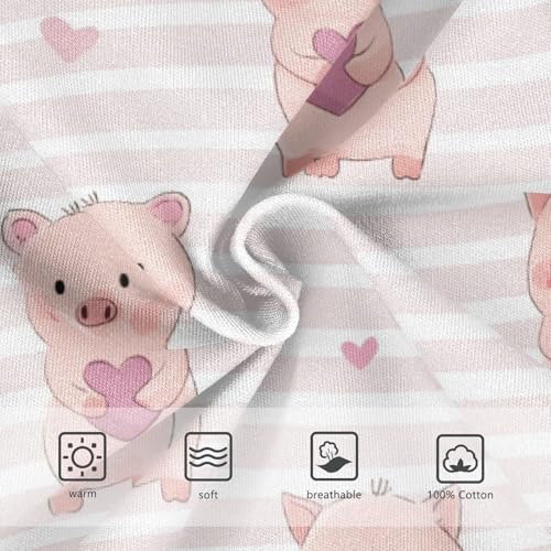 Wusikd Cute Piggy Heart Boys' Underwear Cotton Pink Colors Boys Briefs Soft Toddler Underwear 2T3
